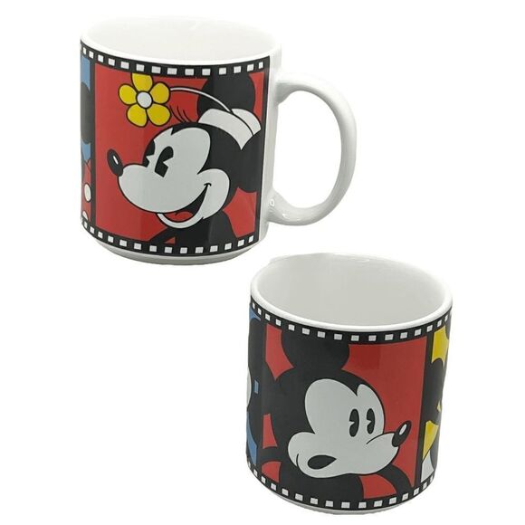 Disney Mickey and Minnie Mouse Vintage Film Reel Collectible Mugs Made in Japan - Picture 2 of 5